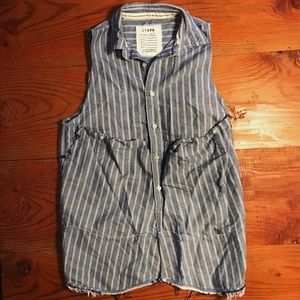 State The Label One-of-a-Kind Buttondown Smock